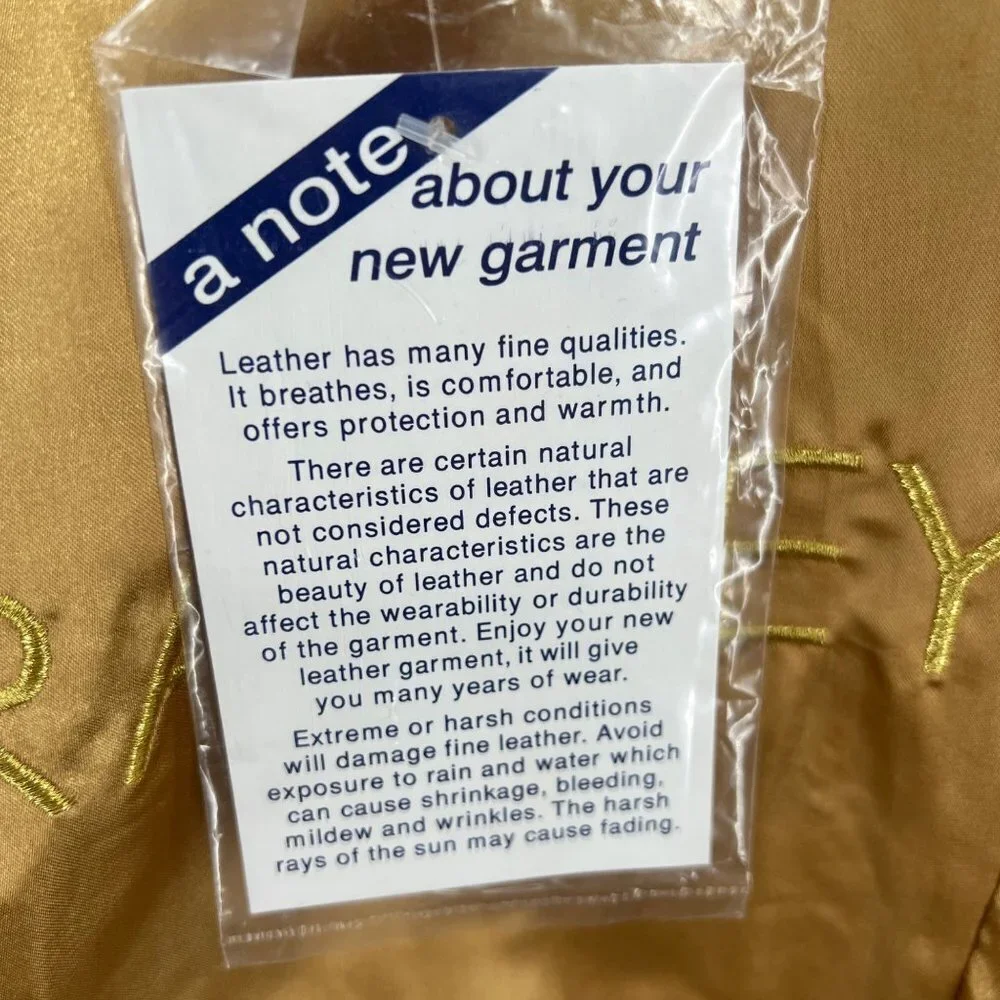 Vintage Bradley Bayou Butter Yellow Leather Jacket with Zipper‎ accents Size S - Picture 12 of 14